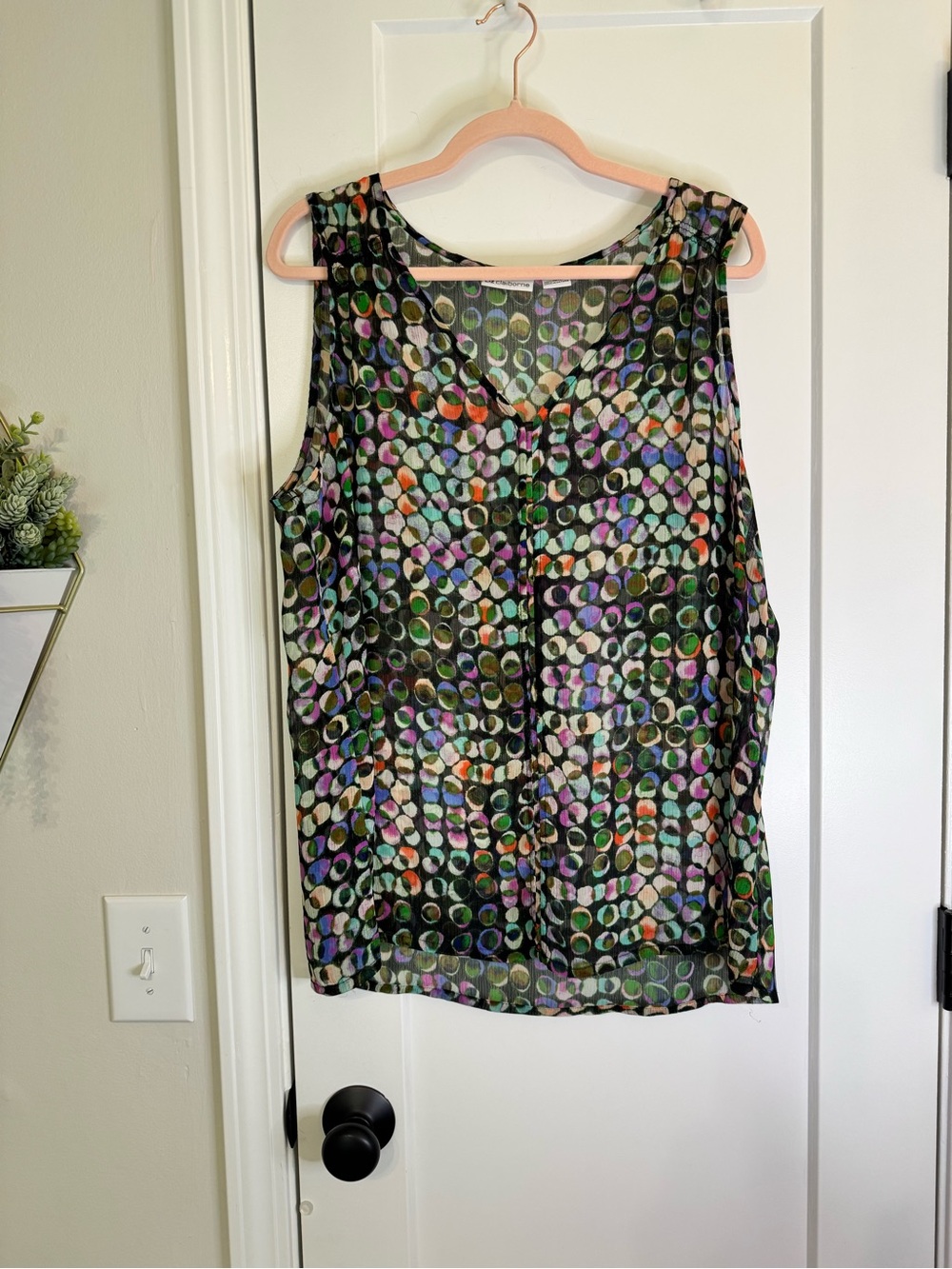 Liz Claiborne Sheer Tank Tunic